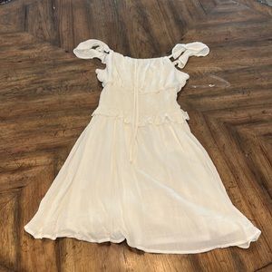 Altar’d state, white dress, light, Flowy, small